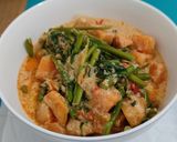 A picture of step 10 of Sweet potato kangkong.