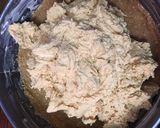 A picture of step 3 of No bake Peanut Butter cheese cake.