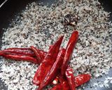 A picture of step 3 of Coconut, split black gram chutney.