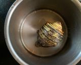 A picture of step 1 of Kochu Ghoti or Arbi Dal.
