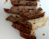A picture of step 5 of My Garlic & Basil Steak on a Baget 🤩🤩🤩.