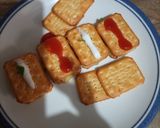 A picture of step 6 of Instant snacks tuc sandwich.