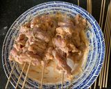 A picture of step 2 of Pork Souvlaki 🇬🇷.