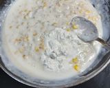 A picture of step 3 of Chicken tikka creamy cheesy macaroni/indo Italian style.
