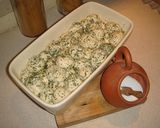 Zöldfűszeres-sajtos buborékkenyér recept fázis 3 fotója