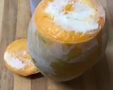 A picture of step 3 of Stuffed kesar mango kulfi.