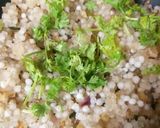 A picture of step 2 of Sabudana khichidi.