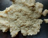 A picture of step 1 of Kesar Pistachio Mawa Modak.