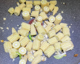 玉米筍蒜炒節瓜的食譜步驟2照片