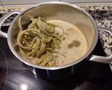 Foto del paso 2 de la receta: Cintas de espinacas con caldo de guisado pollo día anterior