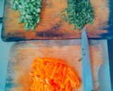 A picture of step 1 of Curry Rice.