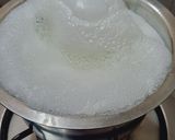 A picture of step 1 of Chhena poda.