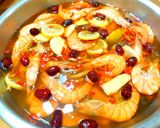 A picture of step 4 of Shaoxing Drunken Shrimp.