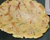 A picture of step 3 of Makke ki roti with veggies.