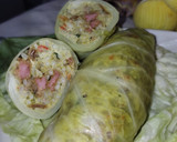 A picture of step 8 of Fried/steam dolman (cabbage roll)🥰.