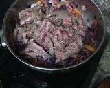 Foto del paso 6 de la receta: Carne salteada con vegetales y arroz primavera 🍛