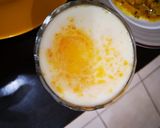 A picture of step 3 of Mango with rabdi.