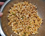 A picture of step 1 of Sabudana Bullets.