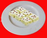 A picture of step 5 of Coconut burfi.