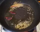 A picture of step 3 of Bhathua saag raita.