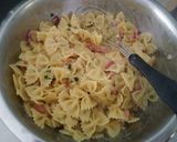 Une image de l'étape 3 de Pâte carbonara.