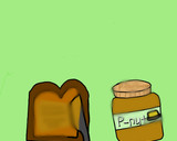 A picture of step 6 of Toast and peanut butter.