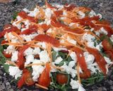 Foto del paso 5 de la receta Ensalada de rúcula, mozzarella y pimiento asado