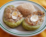 Foto del paso 5 de la receta: Chayotes rellenos de requesón con champiñones