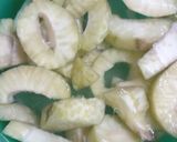 A picture of step 5 of Raw mango murabba.