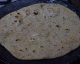 A picture of step 4 of Chapati Roll /Kati roll (with White Chana):.
