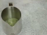 Avocado ice matcha latte