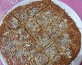 A picture of step 6 of Besan ki burfi.
