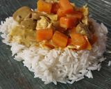 Une image de l'étape 4 de Blanquette poulet au curry rapide au cookeo.