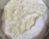 A picture of step 1 of Eggless honey cake.