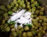 A picture of step 2 of Koraishutir kochuri/ Hare Matar ki Kachori.