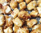 A picture of step 2 of Chilli Paneer.