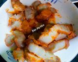 Hình bước làm 1 của món Mì trứng xào mực và thịt xá xíu