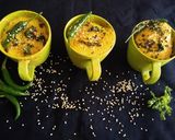 A picture of step 7 of Mug dhokla.