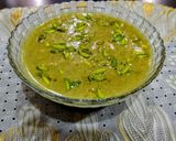 A picture of step 3 of Green Moong Dal KHEER.