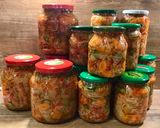 Vegyes vágott savanyúság - csalamádé télire recept fázis 2 fotója