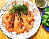 Hình bước làm 2 của món Tôm Sú Hấp