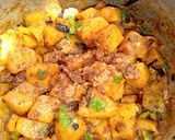 A picture of step 11 of Spicy bhagaaray Aloo 😋😋😋😋.
