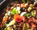 A picture of step 4 of Kale chane ki salad.