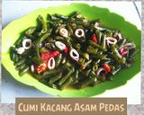 Foto langkah ke 8 dari resep Cumi Kacang Asam Pedas.