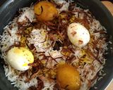 A picture of step 9 of Kolkata Special Mutton Dum Biryani.