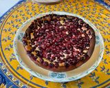 A picture of step 11 of Black Currant Mascarpone Cake with Cherry Sugar.