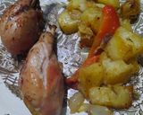 Foto del paso 9 de la receta: Pata y muslo con papas al horno