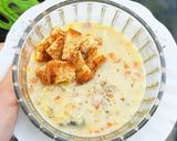 Foto langkah ke 3 dari resep Cream Sup Ayam Jamur ala KFC.