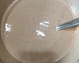 A picture of step 1 of Singhara Ata Pancakes..