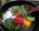 A picture of step 2 of Lilva beans Hara bhara kabab.